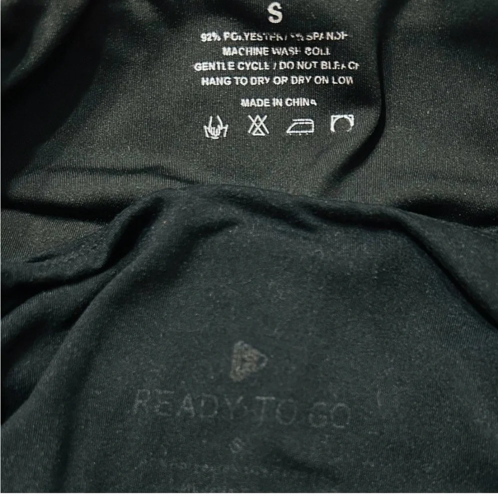BUNDLE Of 2 Black Athletic Shorts S, One W/ Back Ruffle and One W/Rugged Design
